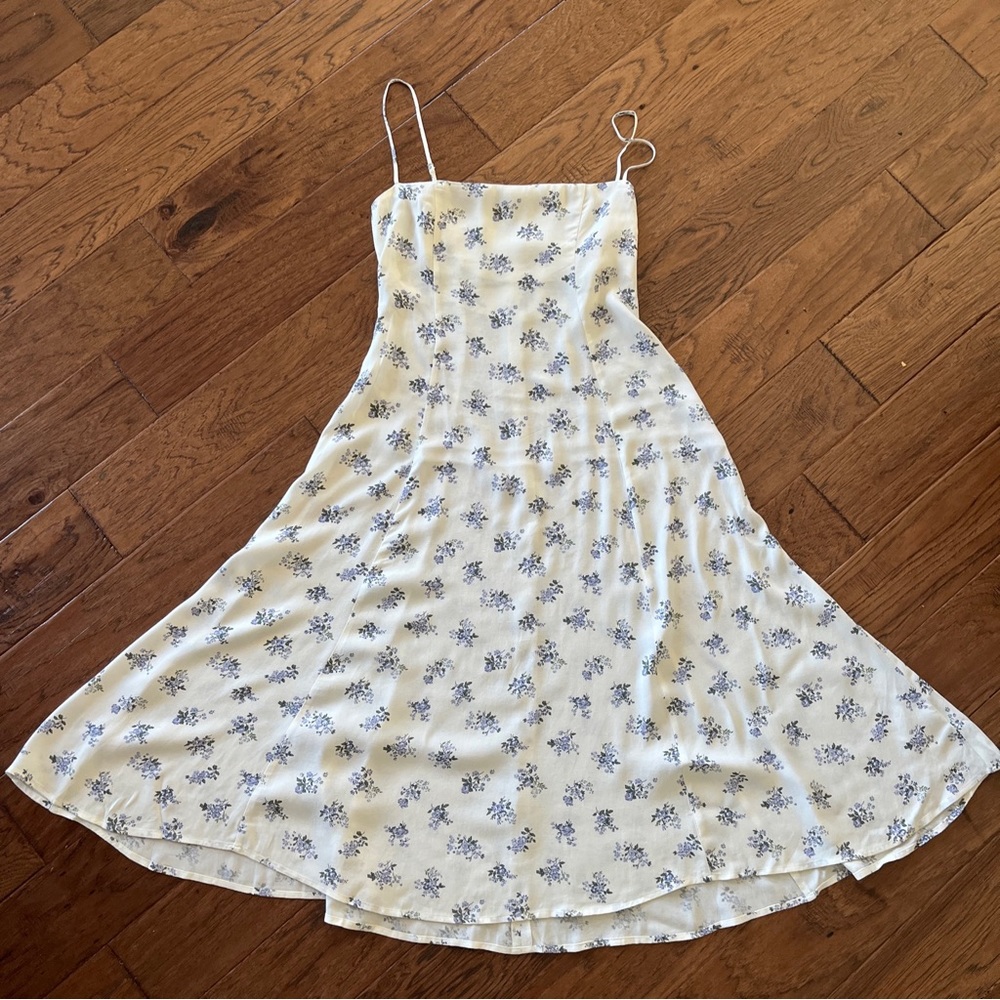 Reformation MIDI Dress Size 8 Square Neck